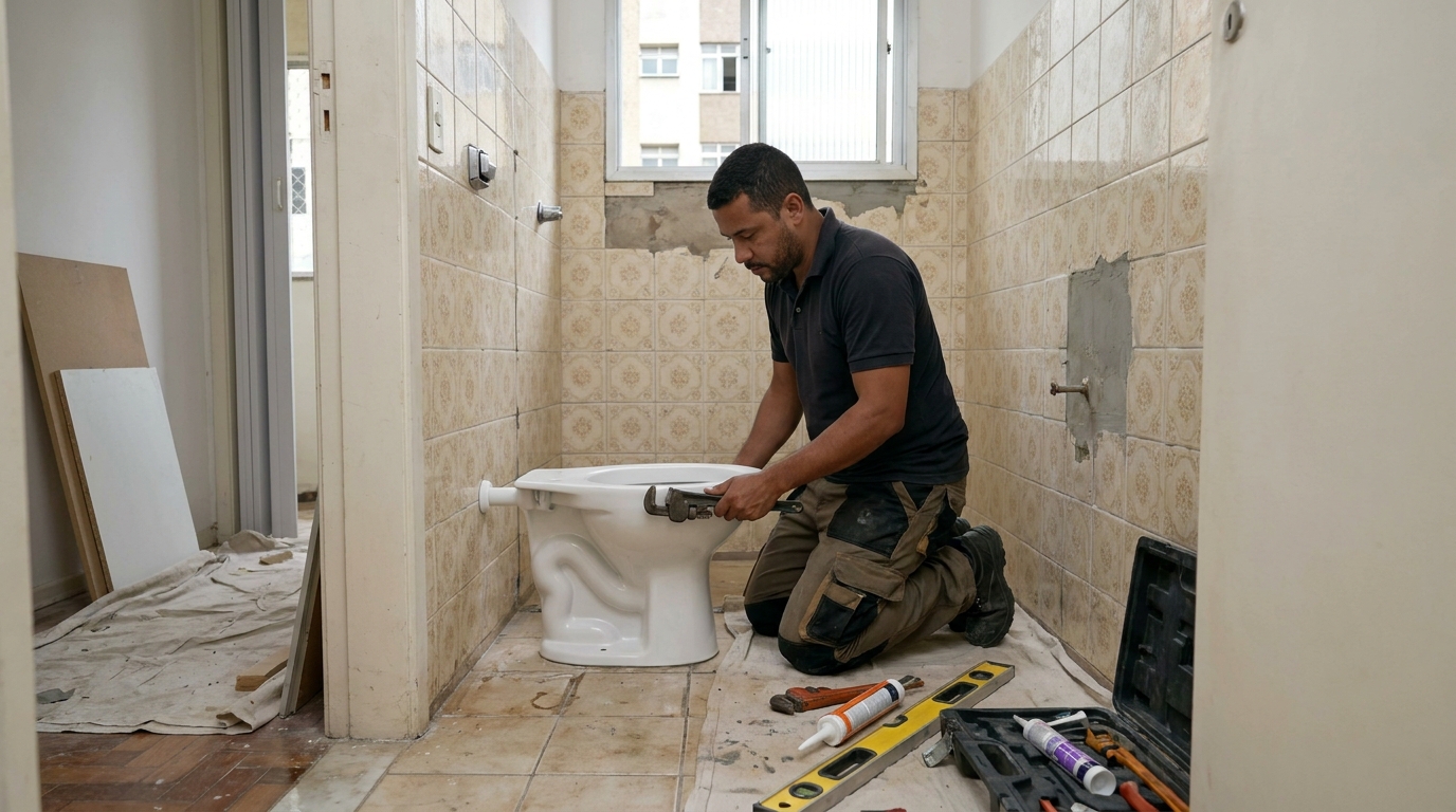 Reforço de vedação sanitária em Itajaí-SC